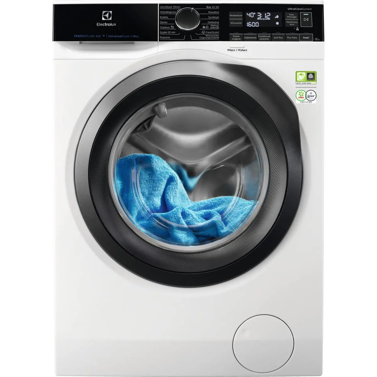 Pralka Electrolux 800 UltraCare EW8F161PSPC 10kg 1600obr/min Zdalne sterowanie