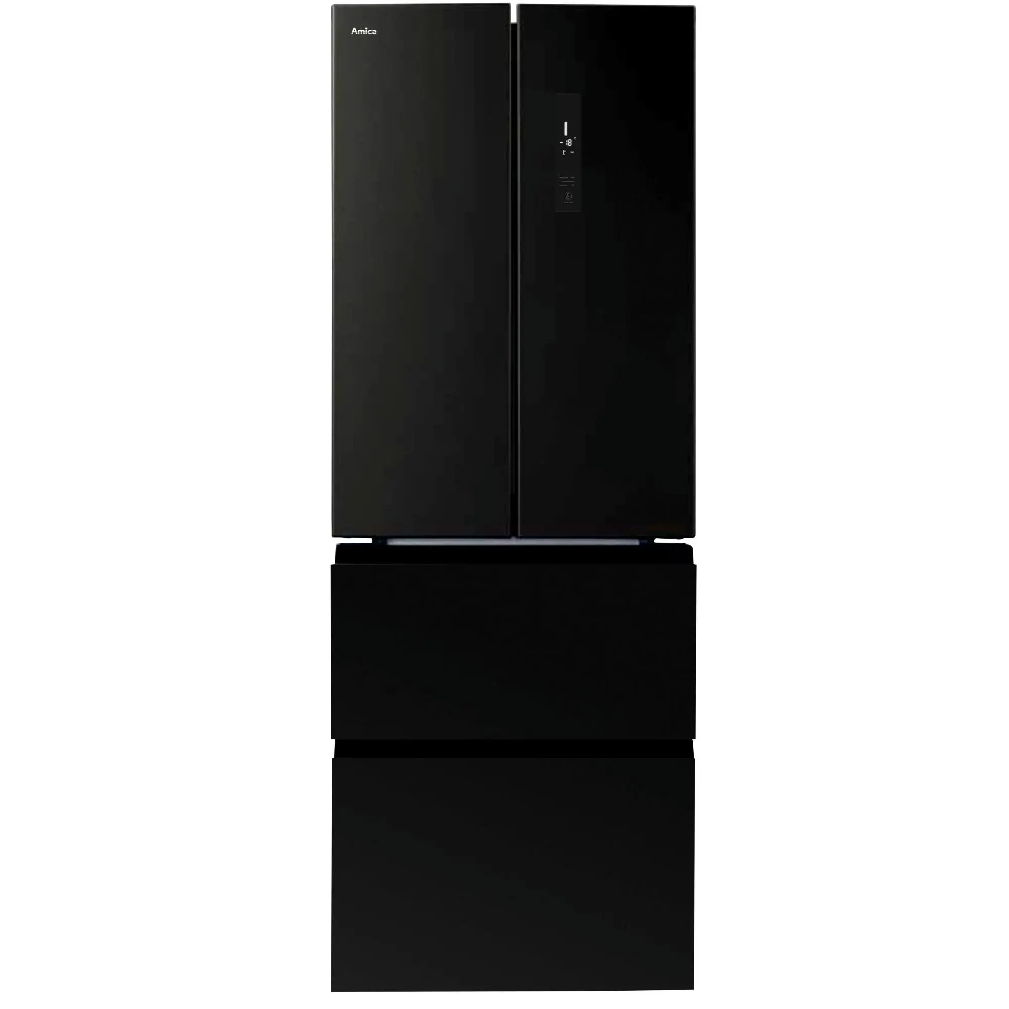 Lodówka Amica FY3279.6GDFB Pełny No Frost 180,3cm Czarny