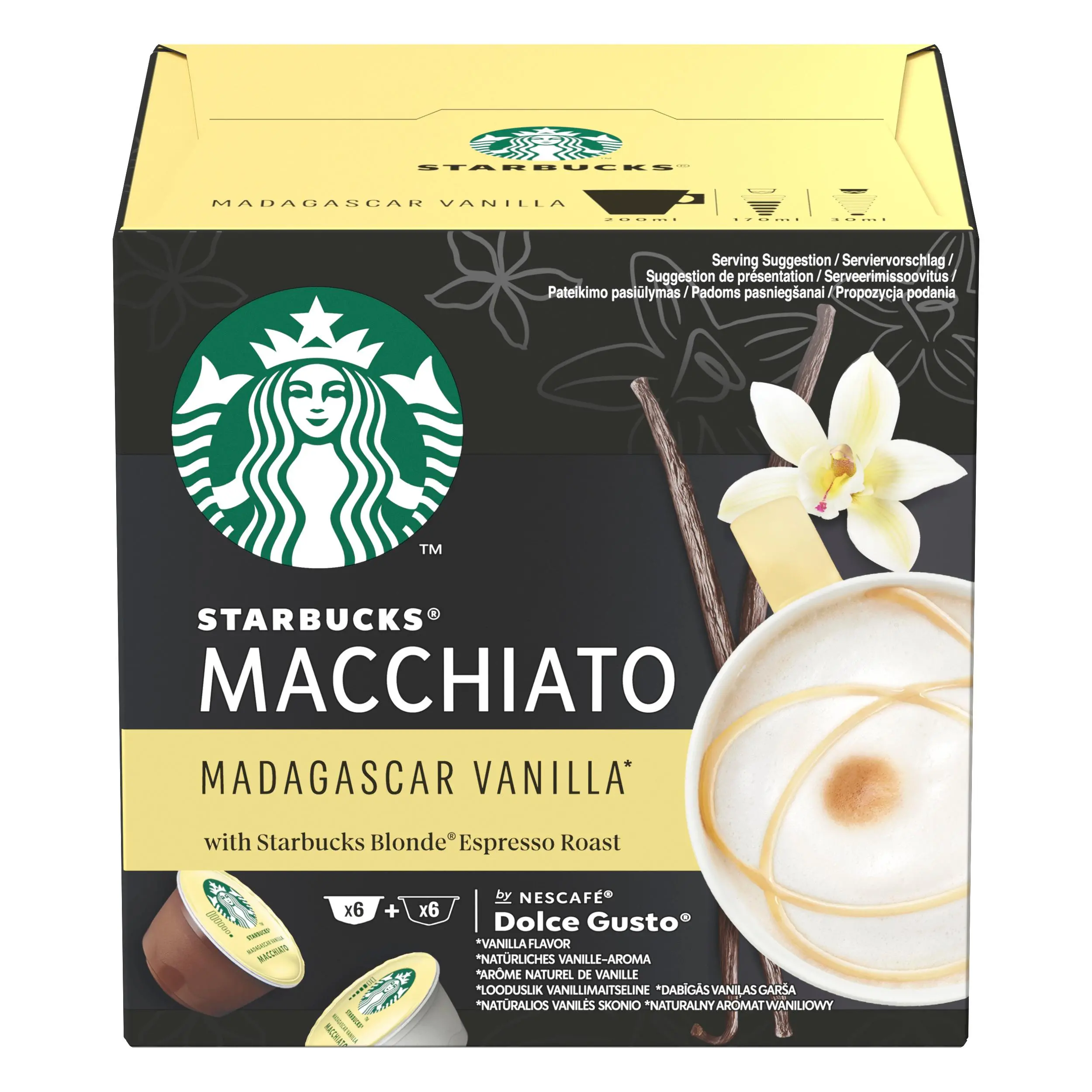 Kapsułki Starbucks Nescafe Dolce Gusto Latte Macchiato Madagascar Vanilla 12szt.