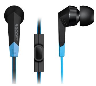 Słuchawki przewodowe z mikrofonem Roccat Syva – High Performance Douszne Czarno-niebieski