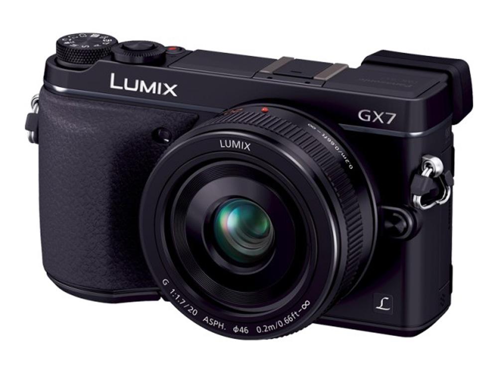 PANASONIC LUMIX DMC-GX7 　LUMIX G Panasonic Lumix G DMC-GX7 20 mm (czarny) - Opinie, Cena