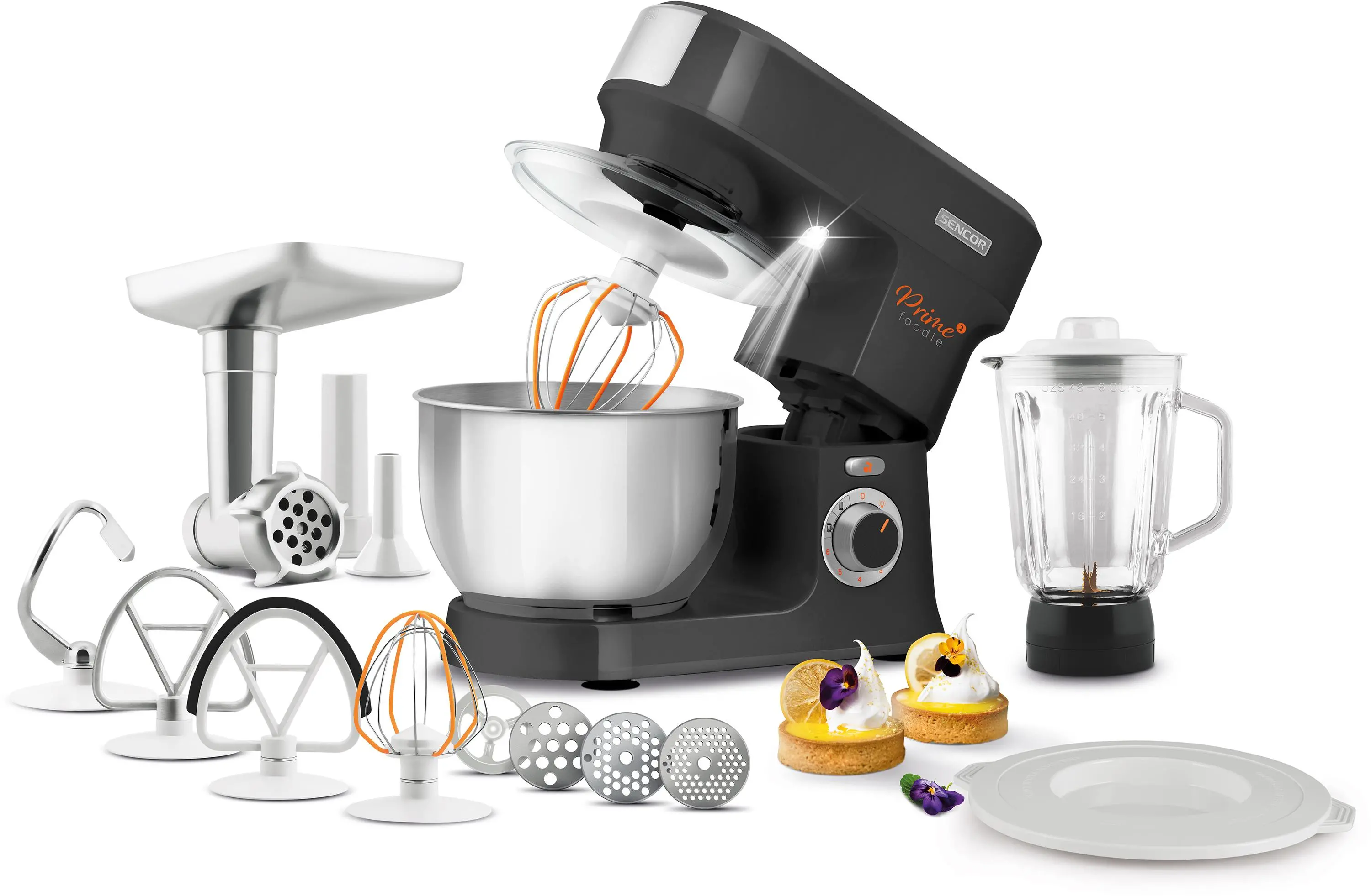 Robot planetarny Sencor STM 3761BK 1000W Maszynka do mielenia Blender kielichowy