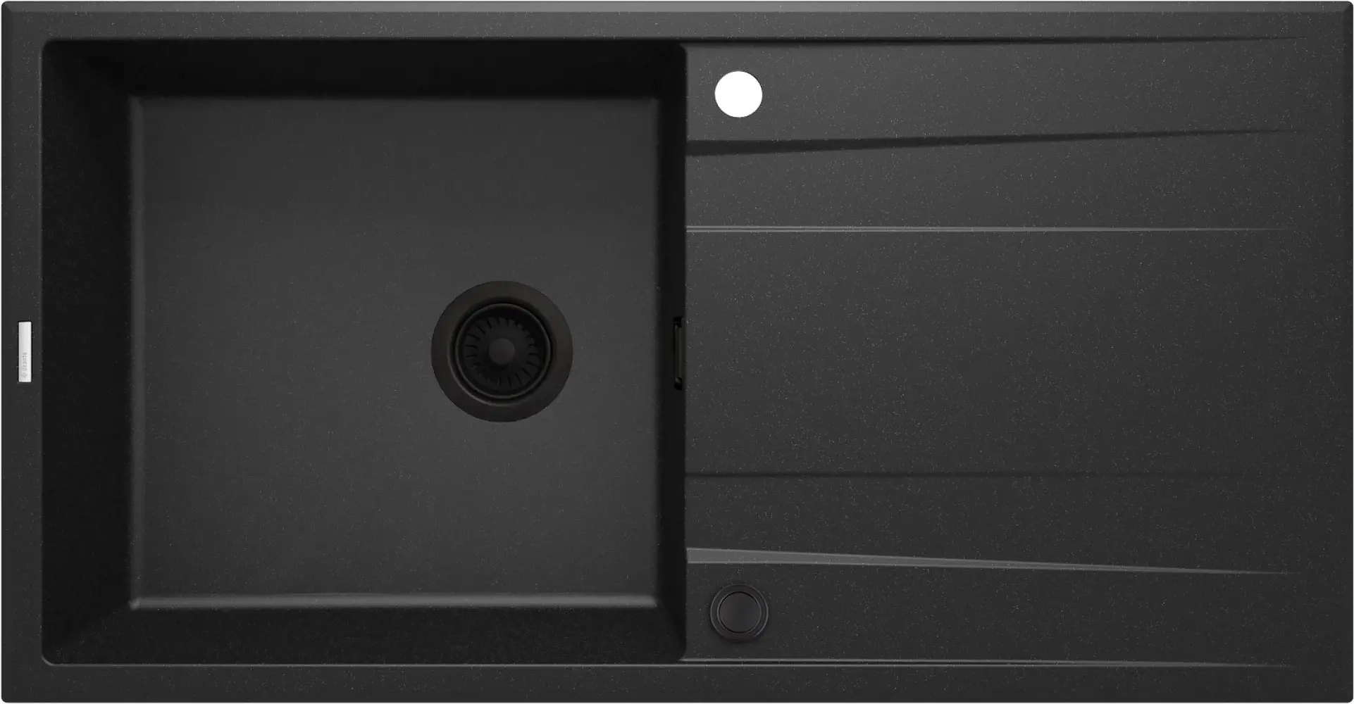 Zlewozmywak Deante Eridan ZQE_G713 Granitowy Grafitowy/Metalik