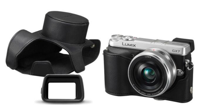 Panasonic DMC-GX7 + 20mm (srebrny) + Futerał + Eye Cup