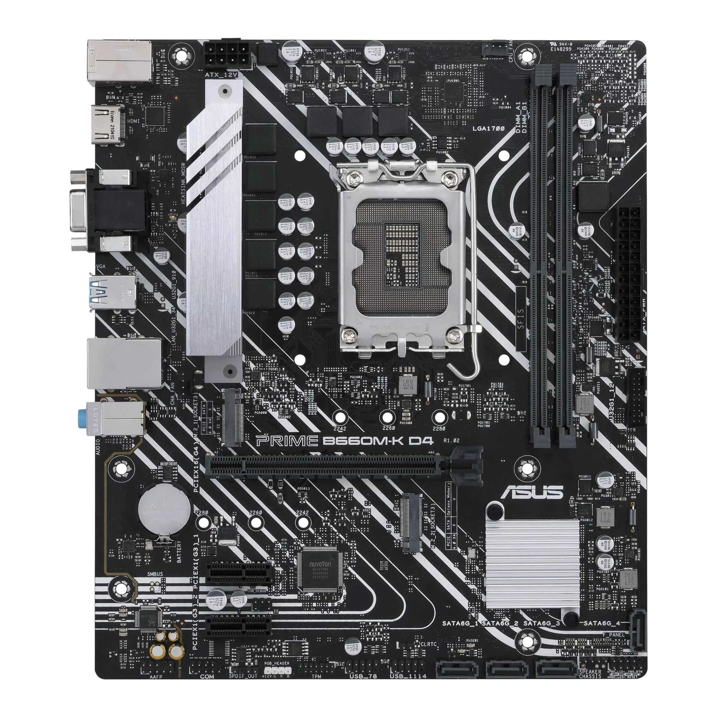 фото Материнская плата Asus Prime B660M-K D4 1