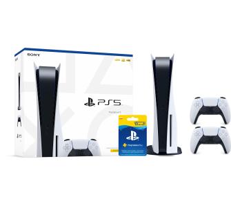 konsola PlayStation 5 Sony PlayStation 5 + subskrypcja PS Plus 12 m-ce + dodatkowy pad (biały)