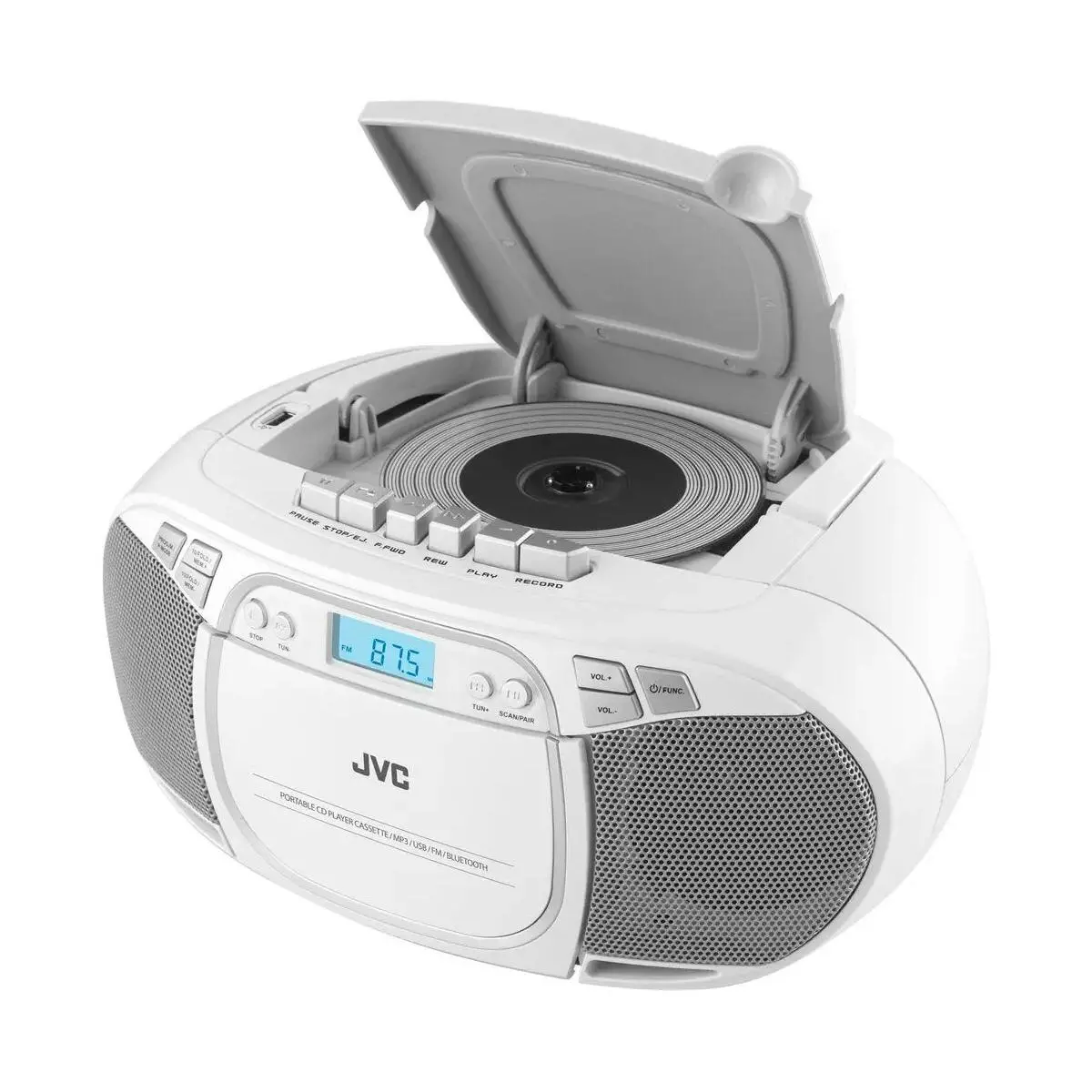 Radio Cassette JVC RC-222L – Vintage, état Fonctionnel, Quelques Marques D'usage
