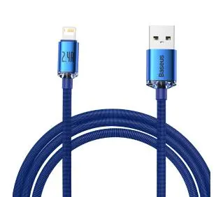 Baseus USB do Lightning Crystal 2,4A 2m Niebieski