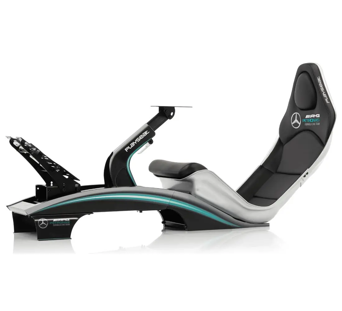 Fotel Playseat® Mercedes AMG Petronas Formula One Team Wyścigowy do 122kg Czarno-szary