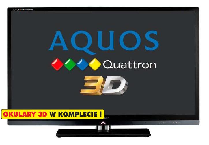 Telewizor Sharp LC-40LE830E Quattron 3D + okulary 3D