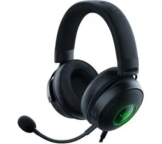 Słuchawki przewodowe z mikrofonem Razer Kraken V3 Hypersense Nauszne Czarny