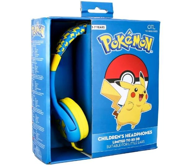 OTL Technologies Pokemon Pikachu Nauszne Niebiesko-żółty