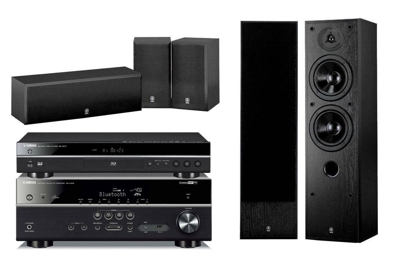Zestaw kina Yamaha BD-S677, RX-V479, NS-50/NS-P60 (czarny)