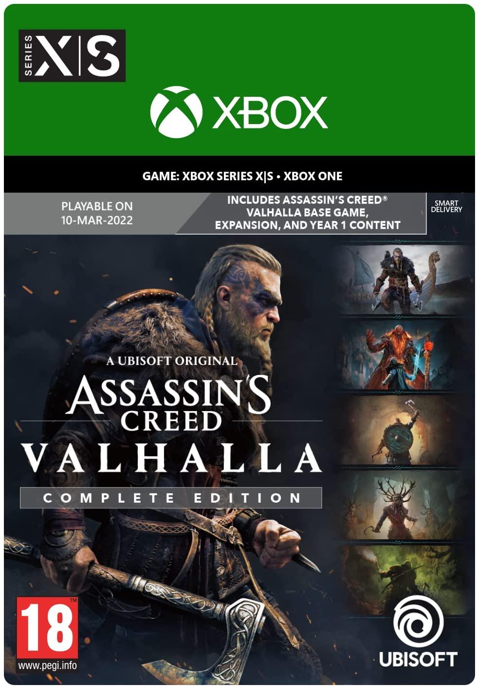 Assassin’s Creed Valhalla - Edycja Kompletna [kod aktywacyjny] Gra na Xbox One (Kompatybilna z Xbox Series X/S)
