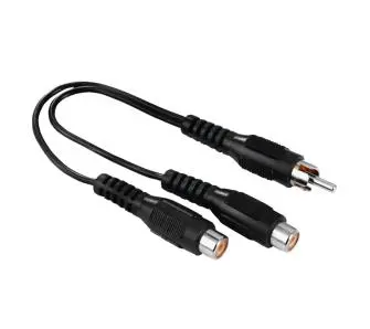 Adapter Hama 00205183 wtyk 1x RCA - gniazdo 2x RCA