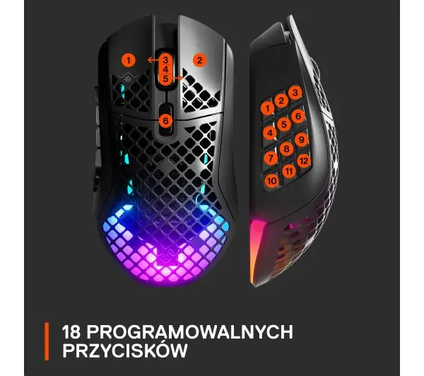 SteelSeries Aerox 9 Wireless Czarny - Kup na Raty - RRSO 0%
