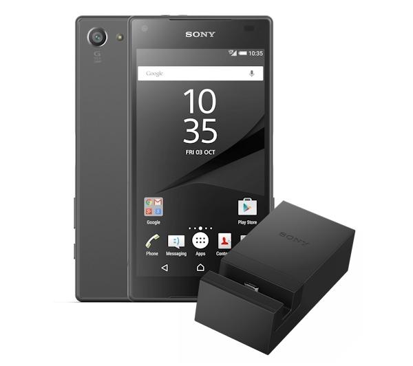 Sony Xperia Z5 Compact (czarny) + stacja ładująca DK52