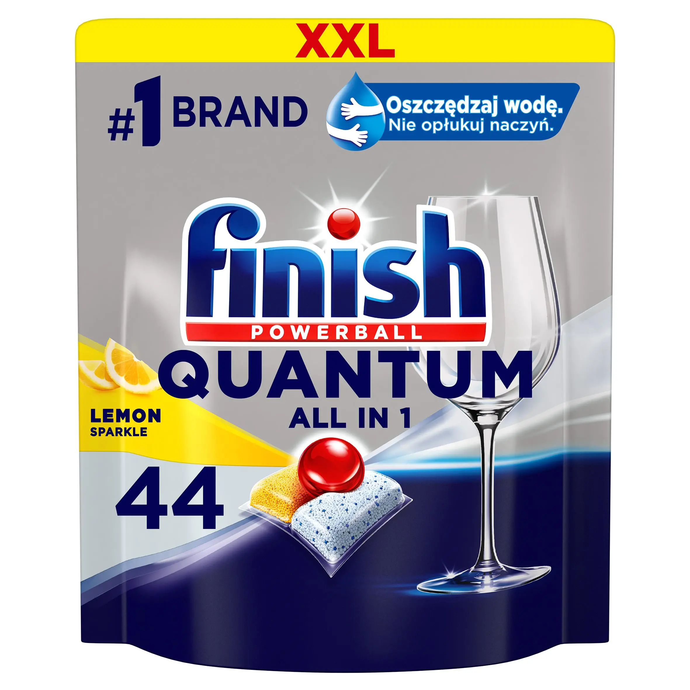 Kapsułki do zmywarki Finish Quantum All in 1 Lemon 44szt.