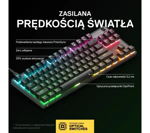 SteelSeries Apex 9 TKL Czarny - Kup na Raty - RRSO 0%