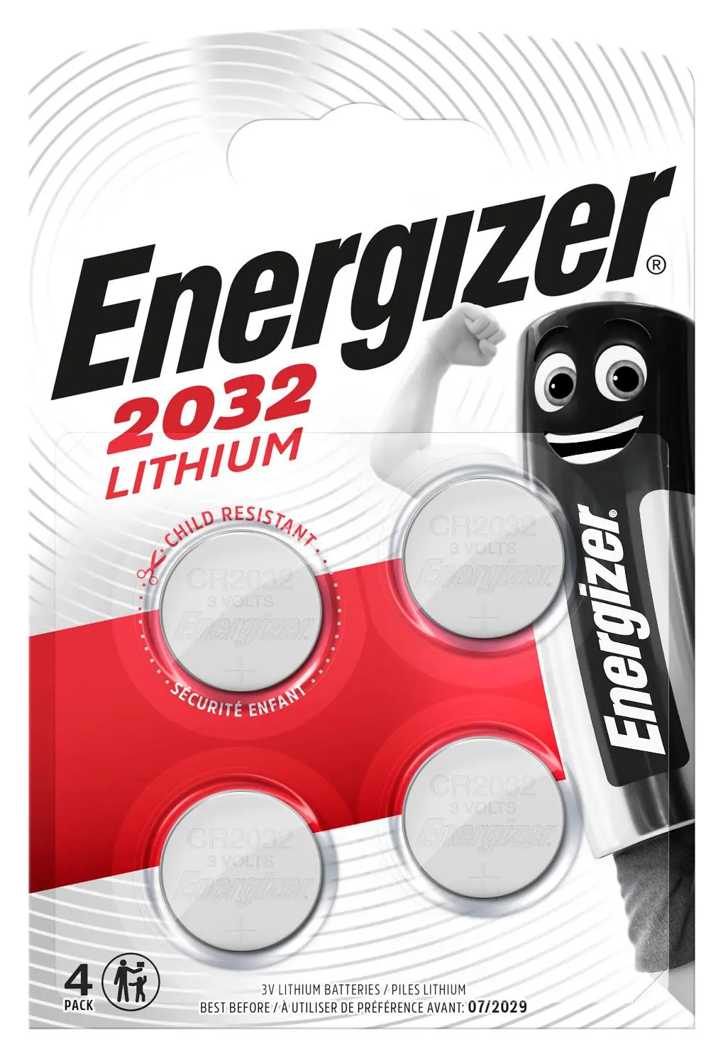 Baterie Energizer CR2032 4szt.