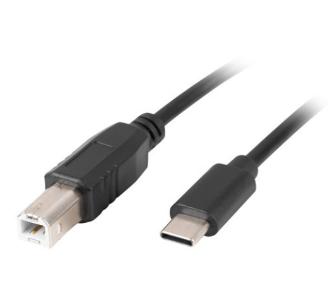 Kabel Lanberg USB-B do USB-C 1,8m Czarny