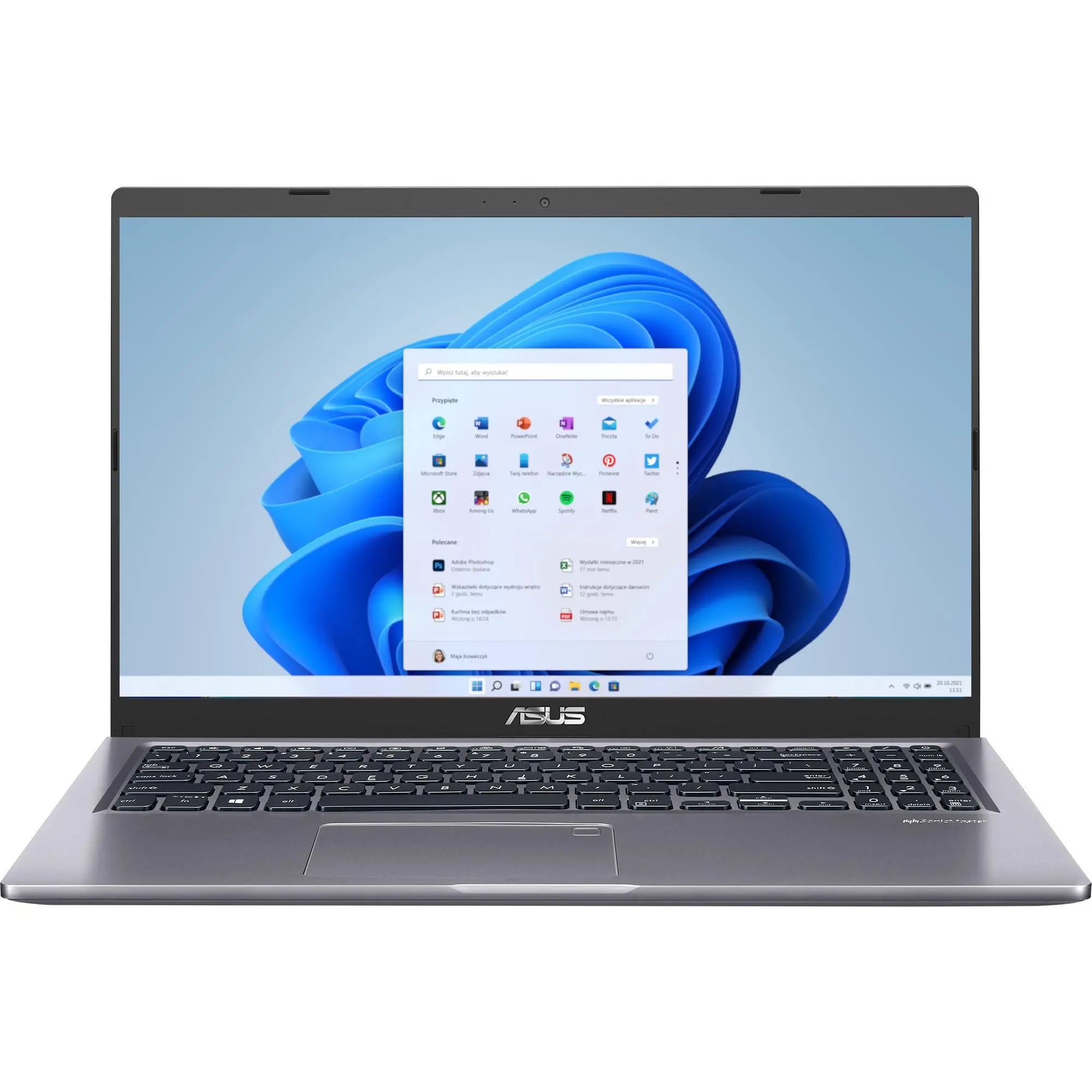 Laptop ASUS X515EA-BQ1735W 15,6" i5-1135G7 16GB RAM 512GB Dysk SSD Win11 Szary