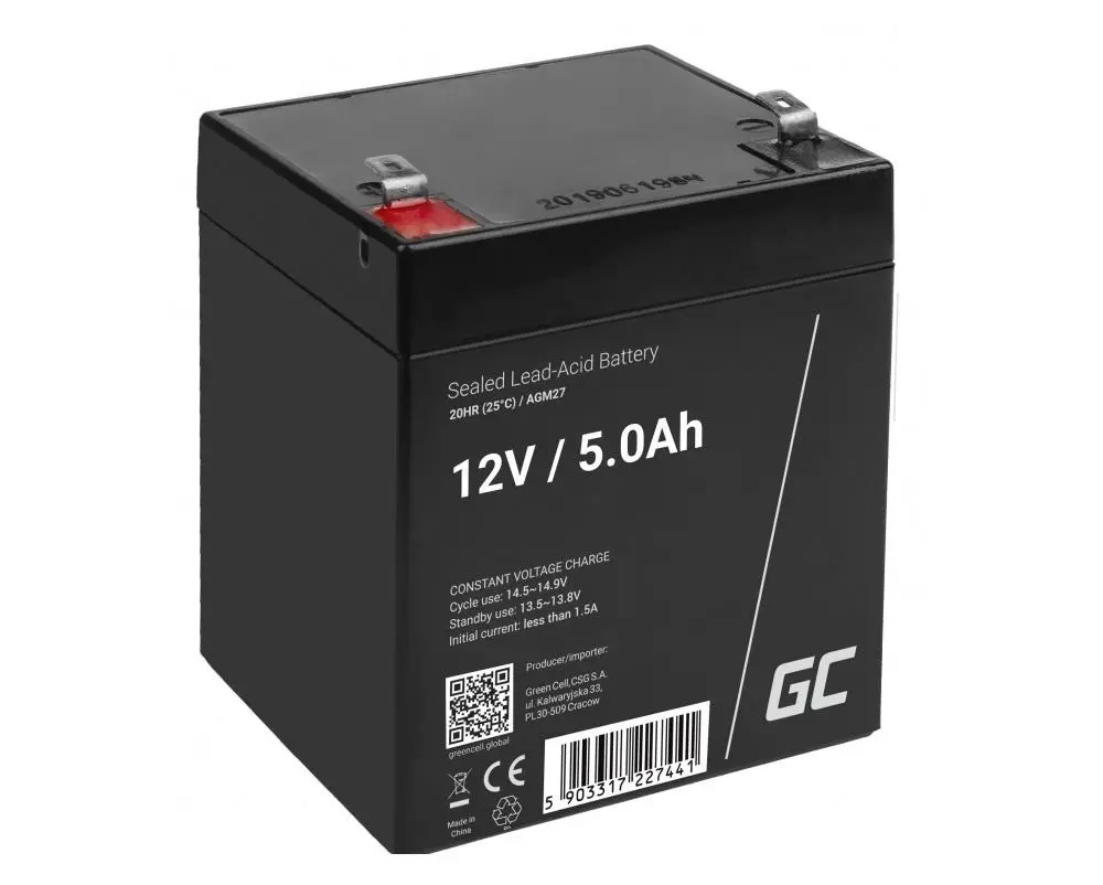 Akumulator Green Cell AGM27 AGM VRLA 12V 5Ah