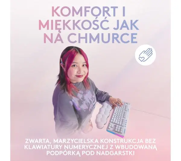 Logitech G713 GX Tactile Biały - Kup na Raty - RRSO 0%