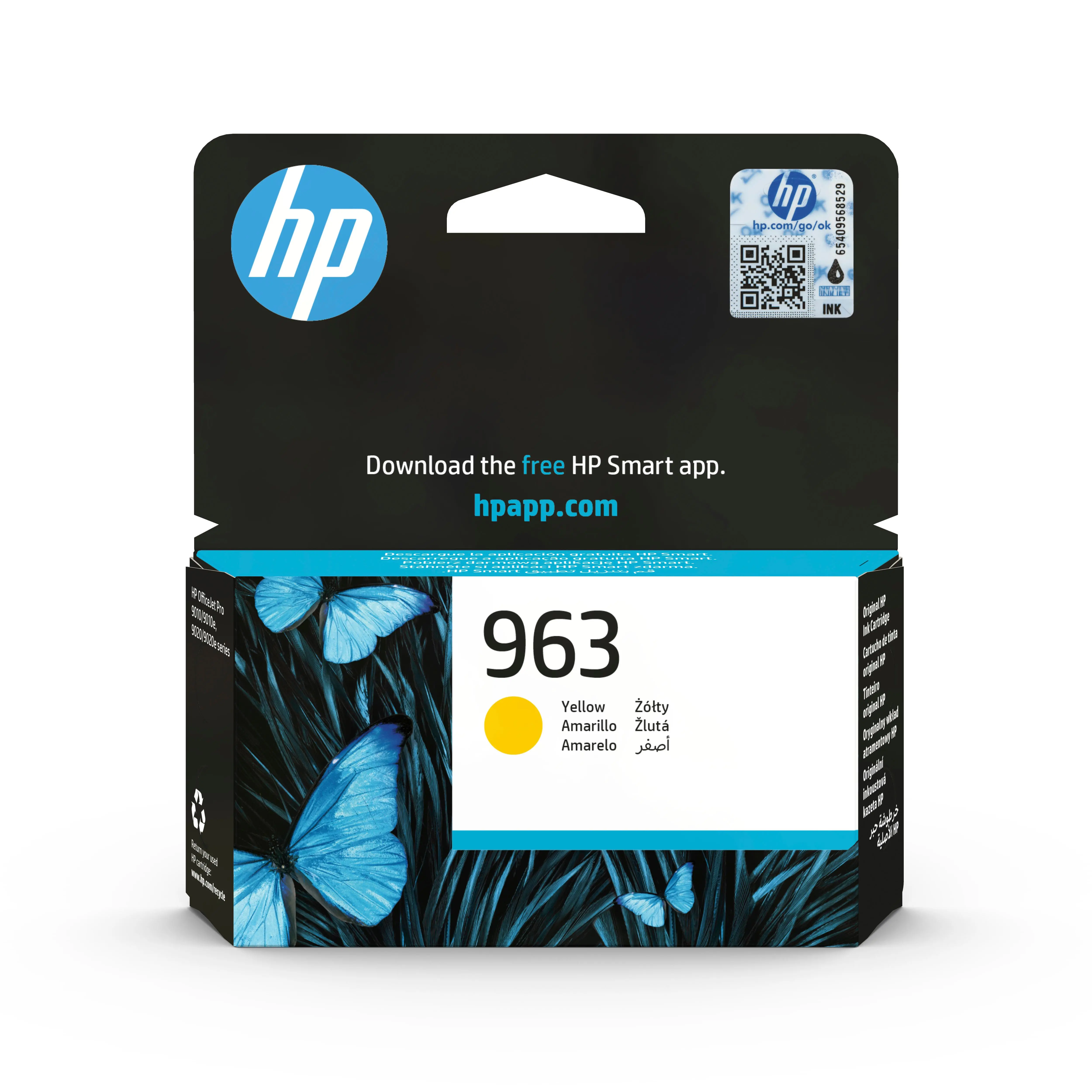 Tusz HP 3JA25AE nr 963 Żółty 10,7 ml