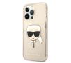 Etui Karl Lagerfeld Glitter Karl`s Head KLHCP13LKHTUGLGO do iPhone 13 Pro /13