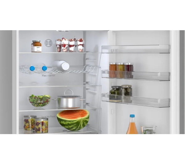 Bosch Serie 4 KGN492LDF Pełny No Frost 203cm Szuflada z kontrolą wilgotności Srebrny - DRUGI -30%, ALBO 5-TY ZA 1ZŁ - Kup na Raty - RRSO 0%