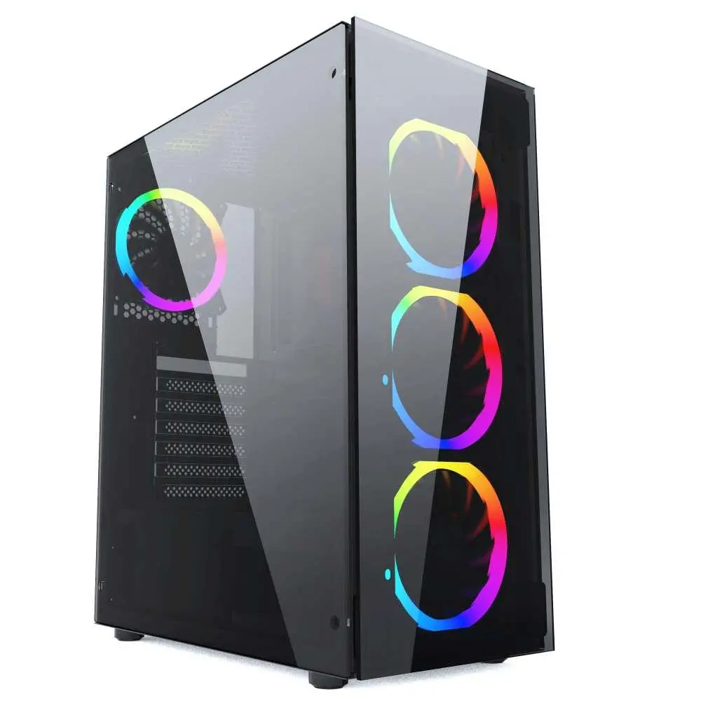 Obudowa Gembird Fornax 1500 RGB Czarny