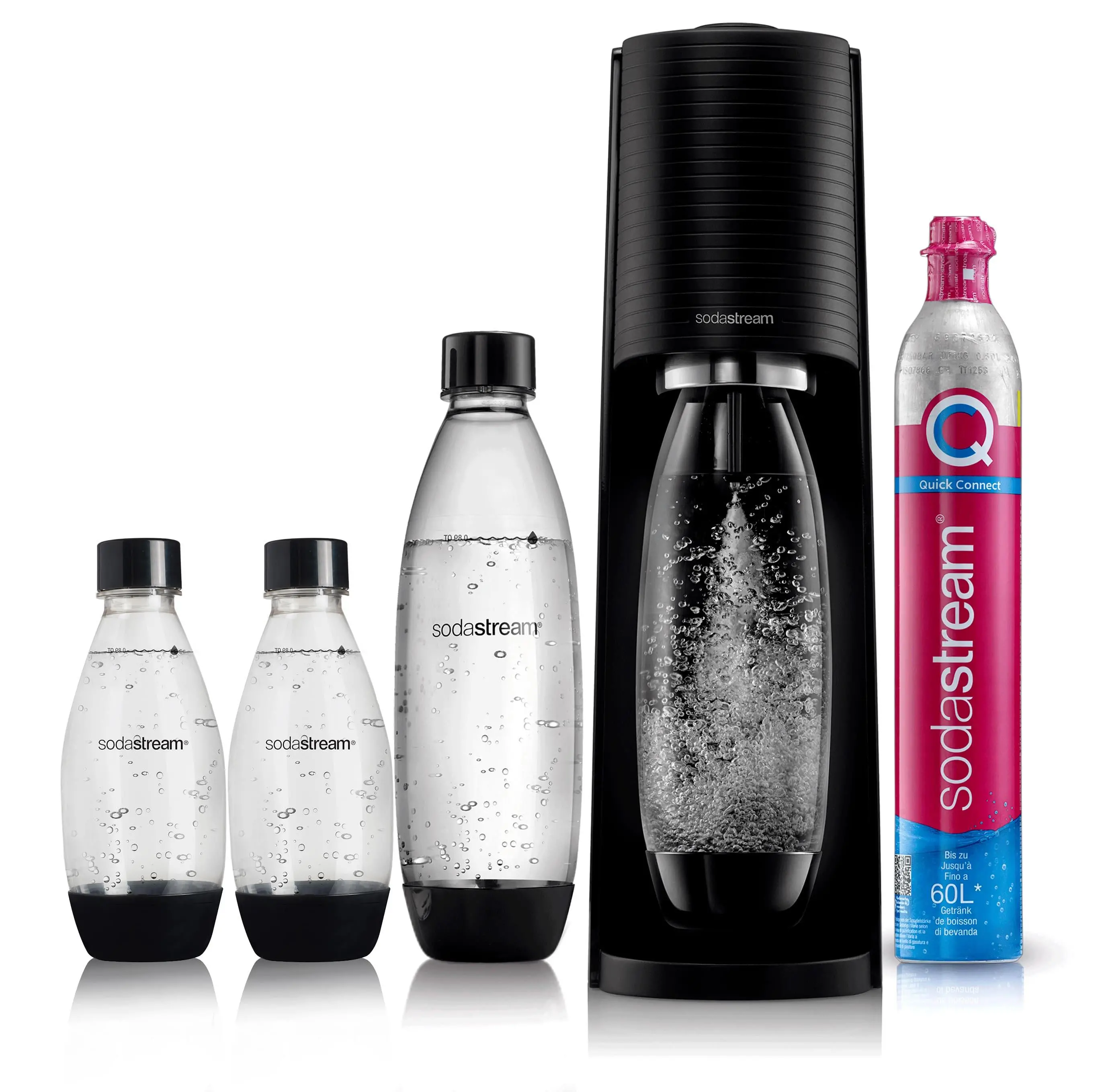 Saturator Sodastream Terra Hydration + 3 butelki + Nabój z gazem CO2
