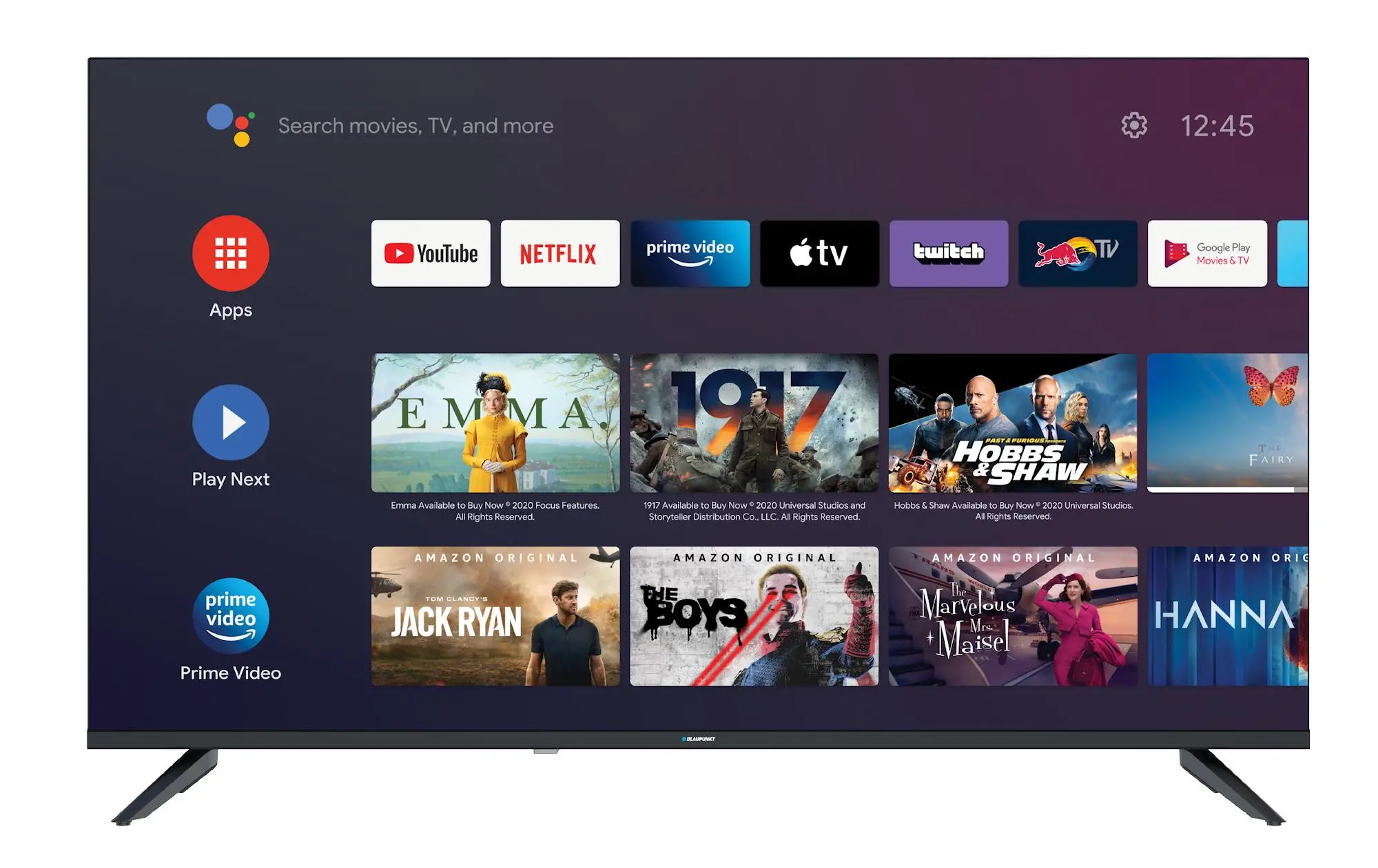 Telewizor Blaupunkt BA40F4382QEB 40" LED Full HD Android TV DVB-T2