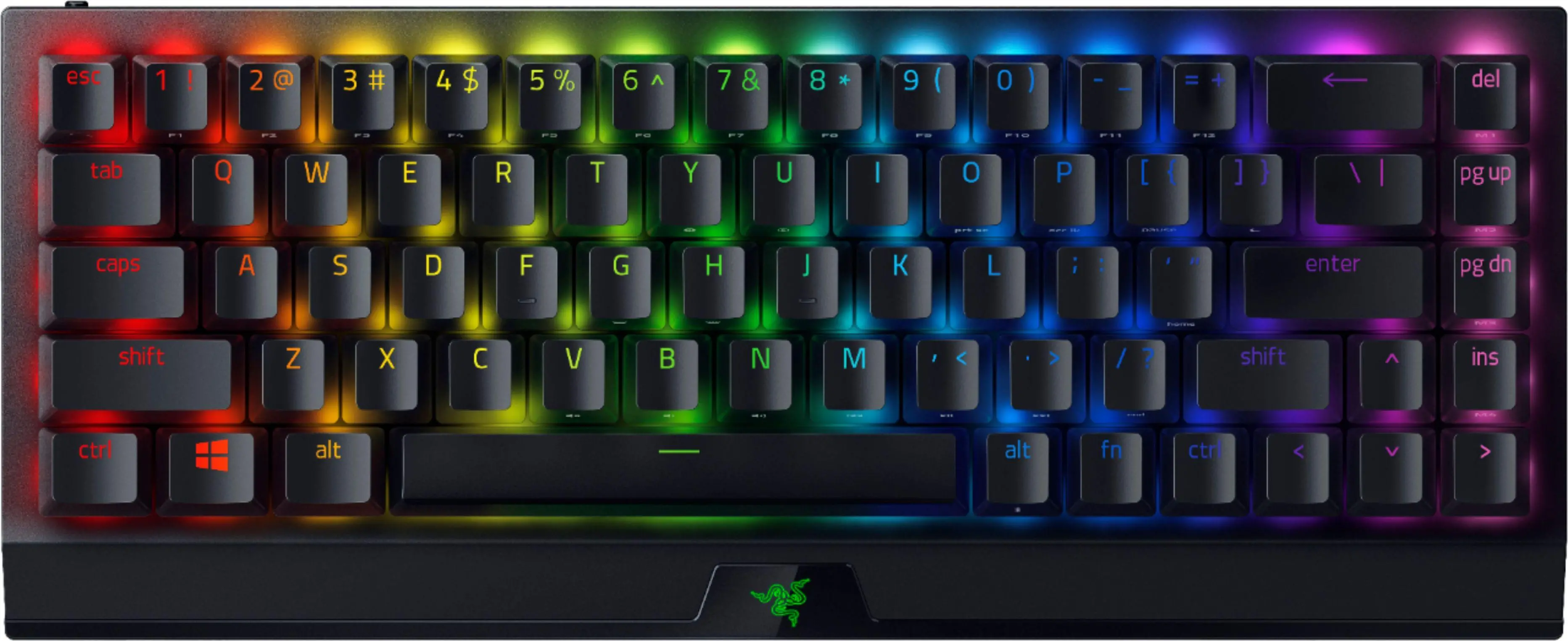 Klawiatura mechaniczna Razer BlackWidow V3 Mini HyperSpeed Green Switch Czarny