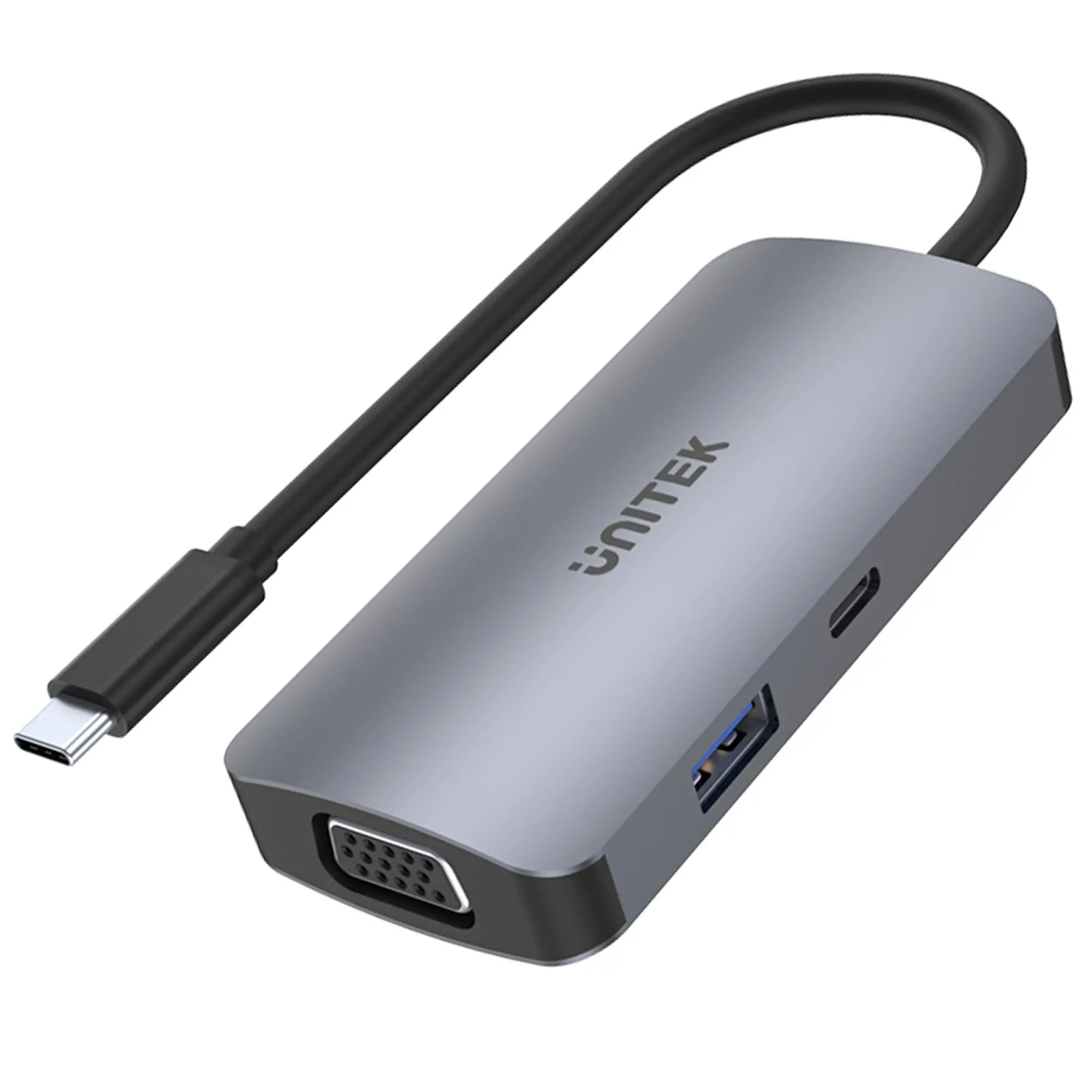 Stacja dokująca Unitek D1051A, USB-C, 1x USB 3.1 Gen1, VGA, 2x HDMI, PD 100W
