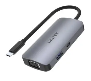 Unitek D1051A, USB-C, 1x USB 3.1 Gen1, VGA, 2x HDMI, PD 100W