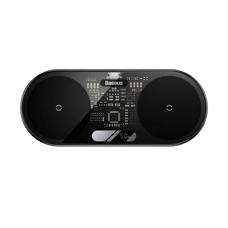Ładowarka indukcyjna Baseus Qi z wyświetlaczem Digital LED Display 20W
