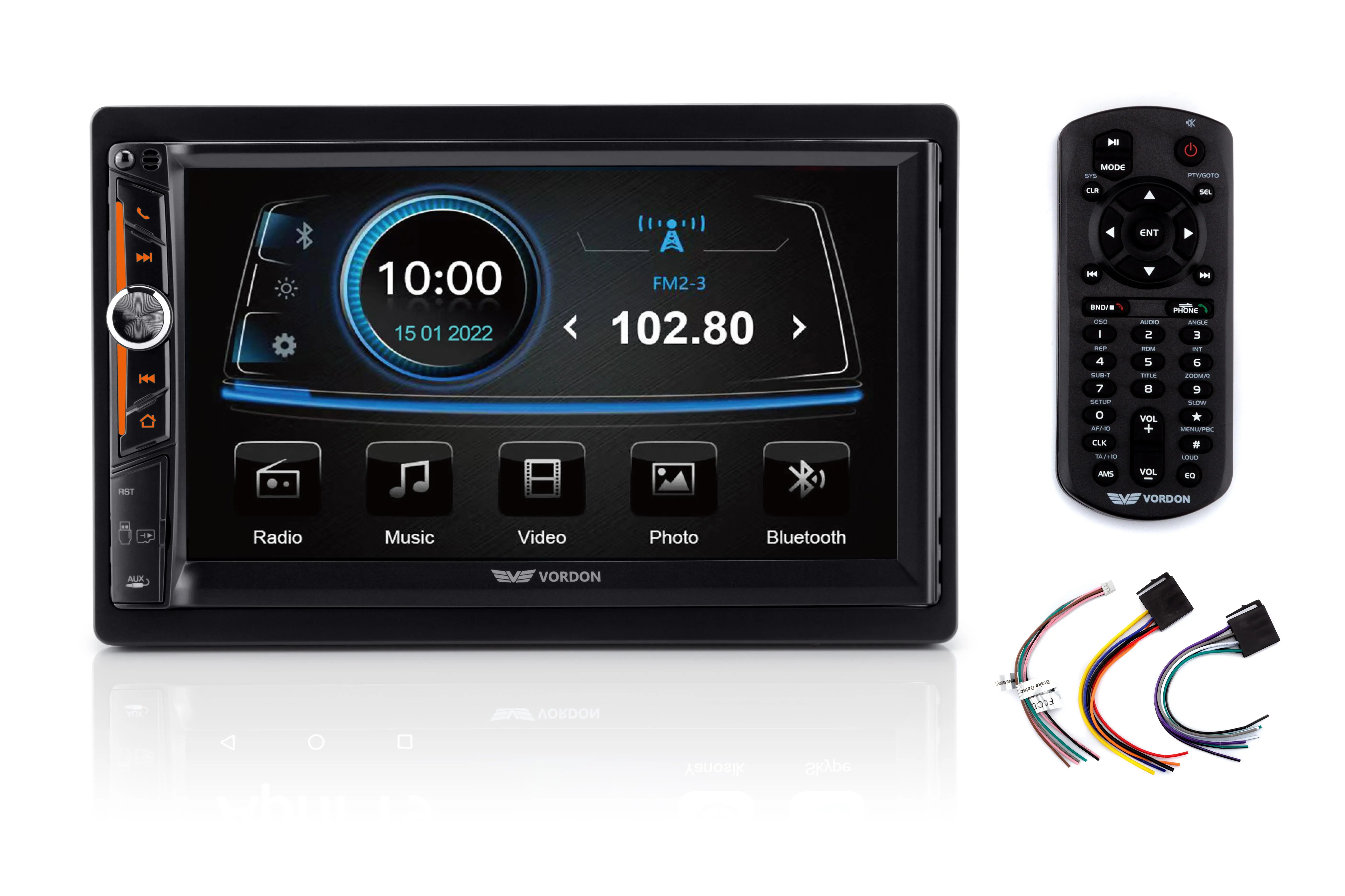 Radioodtwarzacz samochodowy Vordon HT-760 Bristol z USB/SD 7" 4x60W Bluetooth