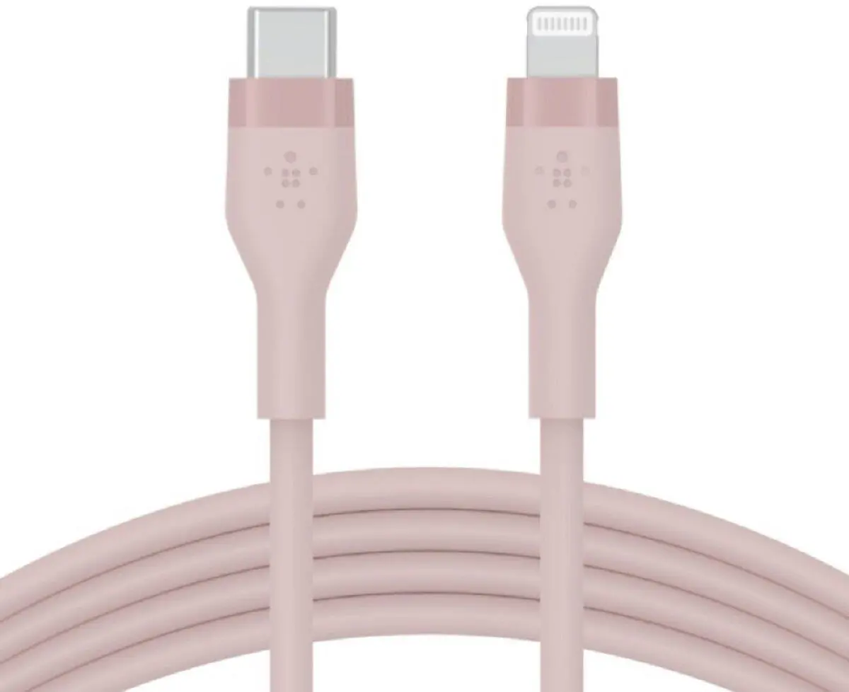 Kabel Belkin CAA009BT3MPK BoostCharge Flex USB-C do Lightning 3m Różowy