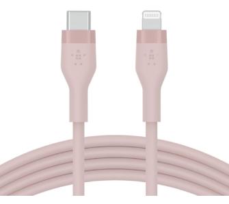 Kabel Belkin CAA009BT3MPK BoostCharge Flex USB-C do Lightning 3m Różowy