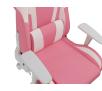 Fotel Genesis Nitro 710 Gamingowy do 150kg Skóra ECO Tkanina Różowo-biały
