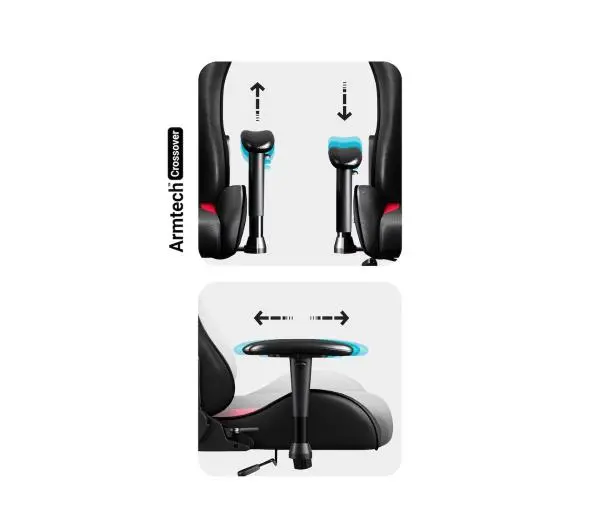 Diablo Chairs X-Starter Gamingowy do 120kg Tkanina Czarno-czerwony - Kup na Raty - RRSO 0%