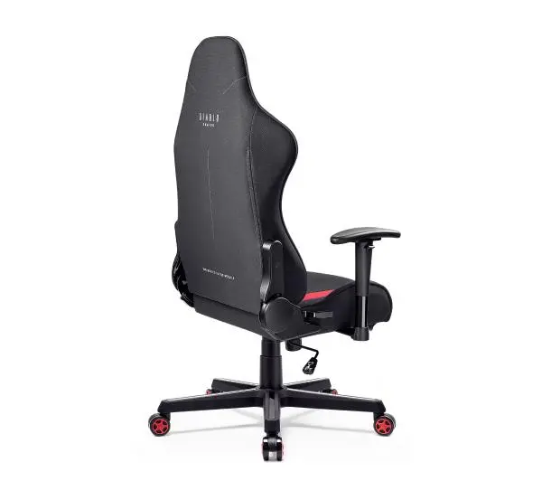 Diablo Chairs X-Starter Gamingowy do 120kg Tkanina Czarno-czerwony - Kup na Raty - RRSO 0%