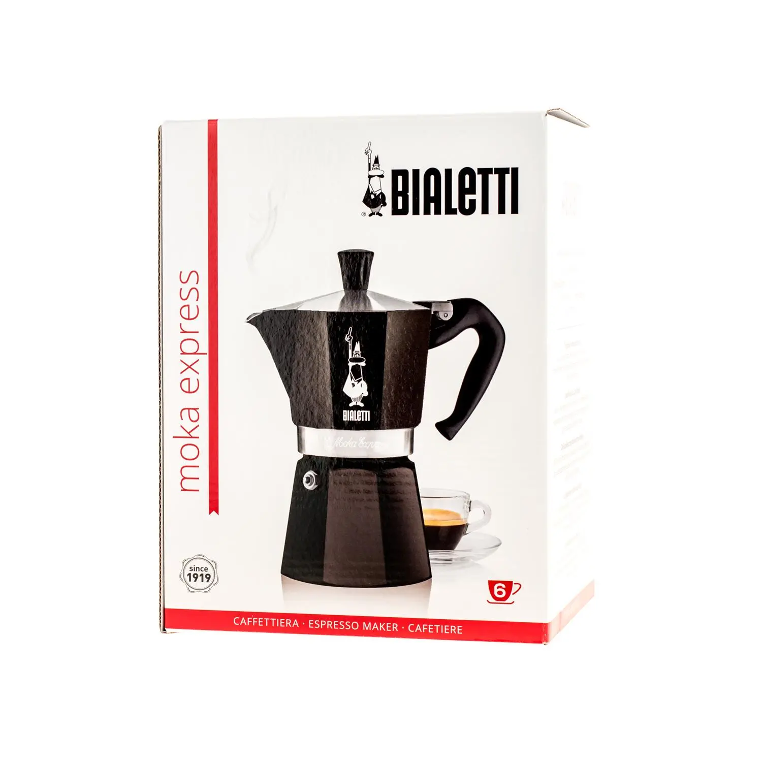 Фото Кавоварка гейзерна Bialetti Moka Express Black 6 TZ (0004953)