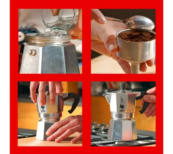 Bialetti Moka Express 1tz 65ml Srebrny