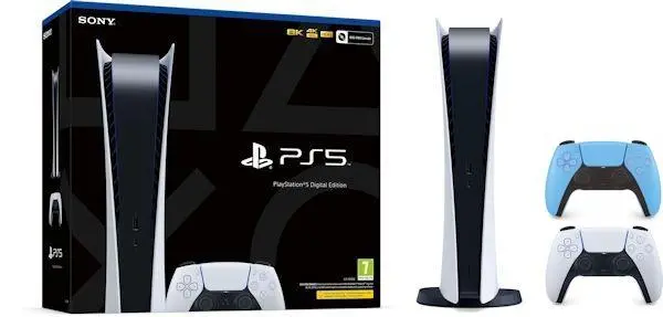 Konsola Sony PlayStation 5 Digital (PS5) + Dodatkowy Pad Niebieski