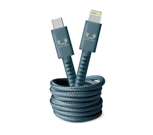 Fresh 'n Rebel USB-C do Lightning 2m Dive blue