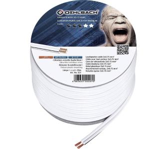Kabel głośnikowy Oehlbach Speaker Wire SP-7 (207) 2x0,75mm 20m Biały