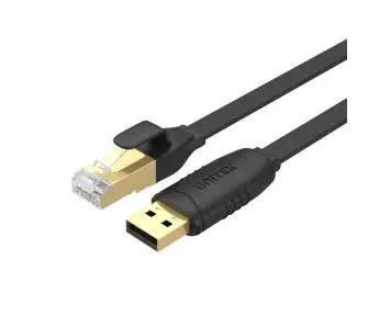Kabel USB Unitek Y-SP02001B kabel RJ-45 na USB-A konsolowy 1,8m Czarny